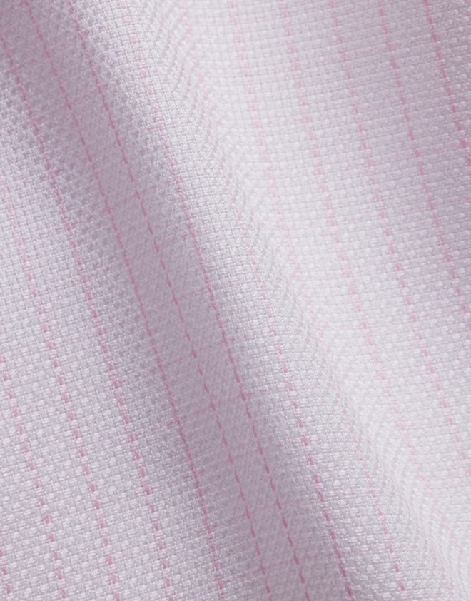 Hawes & Curtis Slim Fit Pink & White Mini Check Non-Iron Shirt