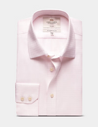 Hawes & Curtis Slim Fit Pink & White Check Non-Iron Shirt