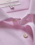 Hawes & Curtis Slim Fit Pink Pique Non-Iron Shirt