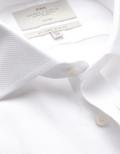 Hawes & Curtis Slim Fit White Textured Weave Non-Iron Shirt