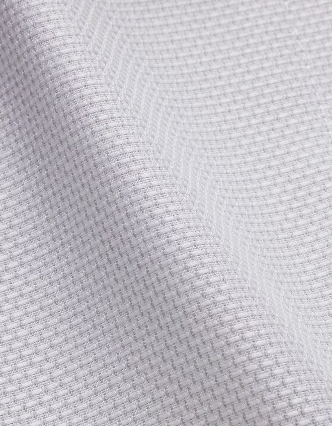 Hawes & Curtis Slim Fit Grey & White Textured Weave Non-Iron Shirt