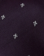 Hawes & Curtis Plum Fleur-de-lis Tie