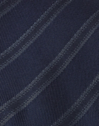 Hawes & Curtis Midnight Blue Ticking Stripe 1913 Tie