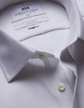 Hawes & Curtis Grey & White Textured Weave Non-Iron Shirt