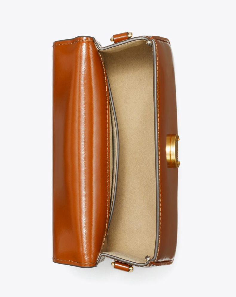 Tory Burch Small Robinson Spazzolato Top-Handle Bag