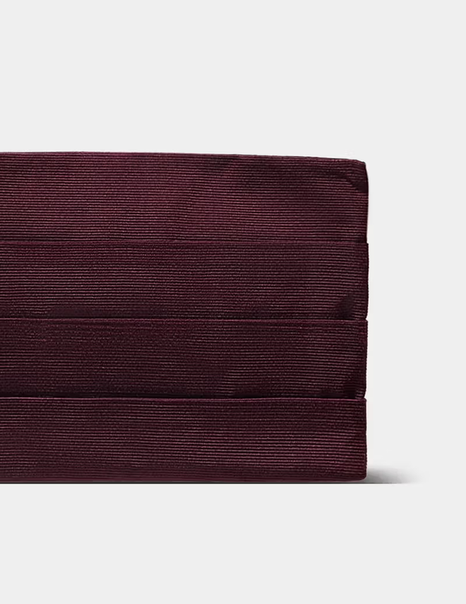 Hawes & Curtis Grosgrain 1913 Cummerbund - Italian Silk