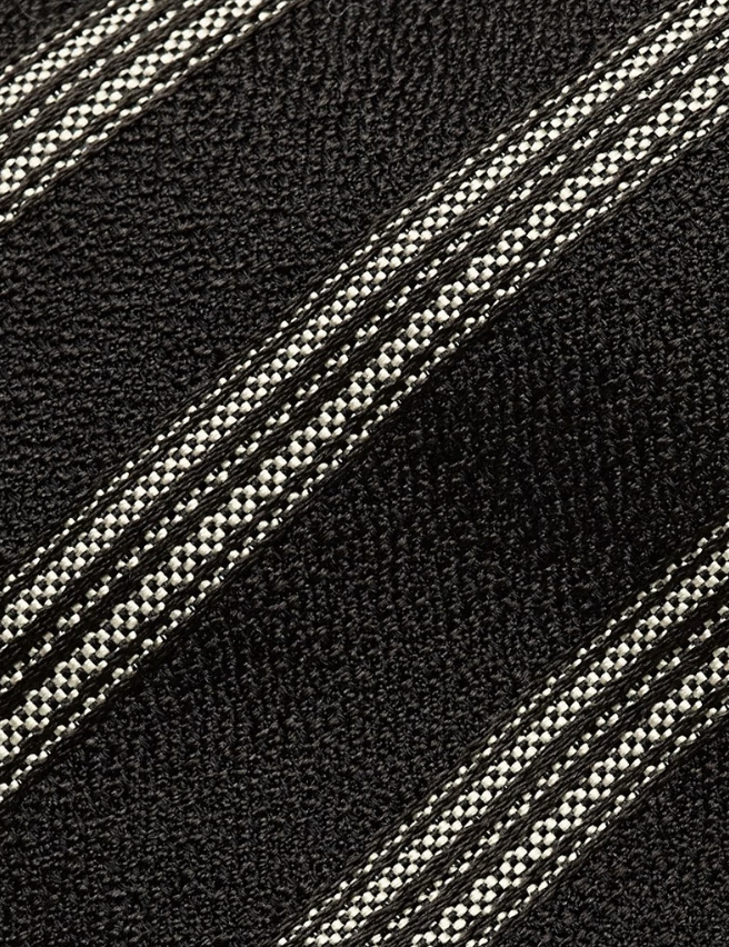 Hawes & Curtis Charcoal Textured Stripe 1913 Tie