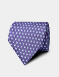 Hawes & Curtis Purple Camel Print 1913 Tie