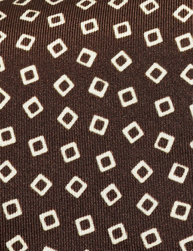Hawes & Curtis Chocolate Mini Square 1913 Tie