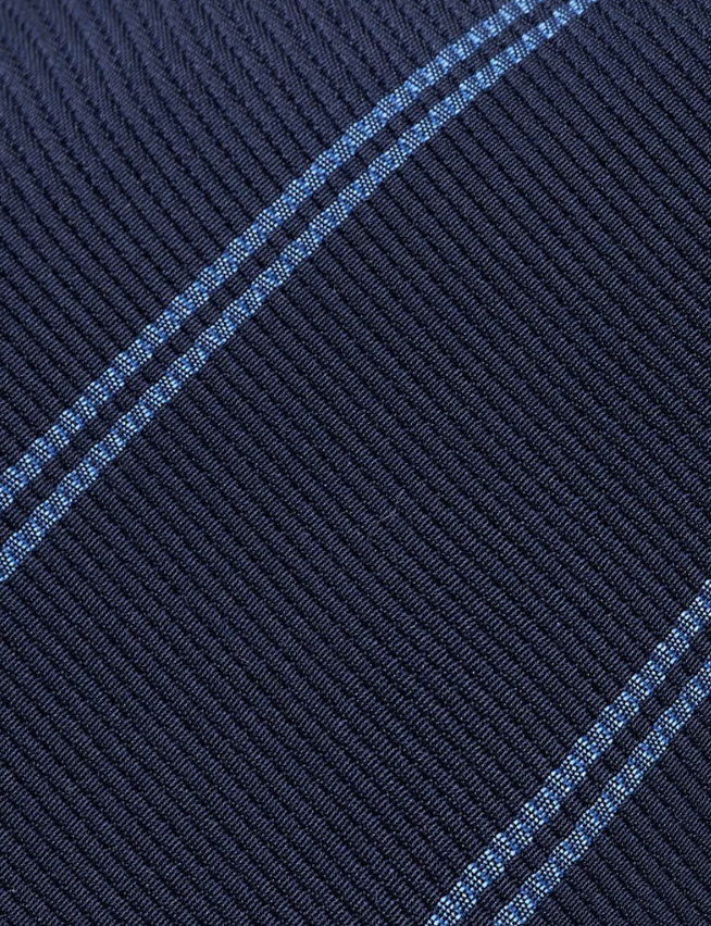 Hawes & Curtis Navy & Blue Twin Stripe 1913 Tie