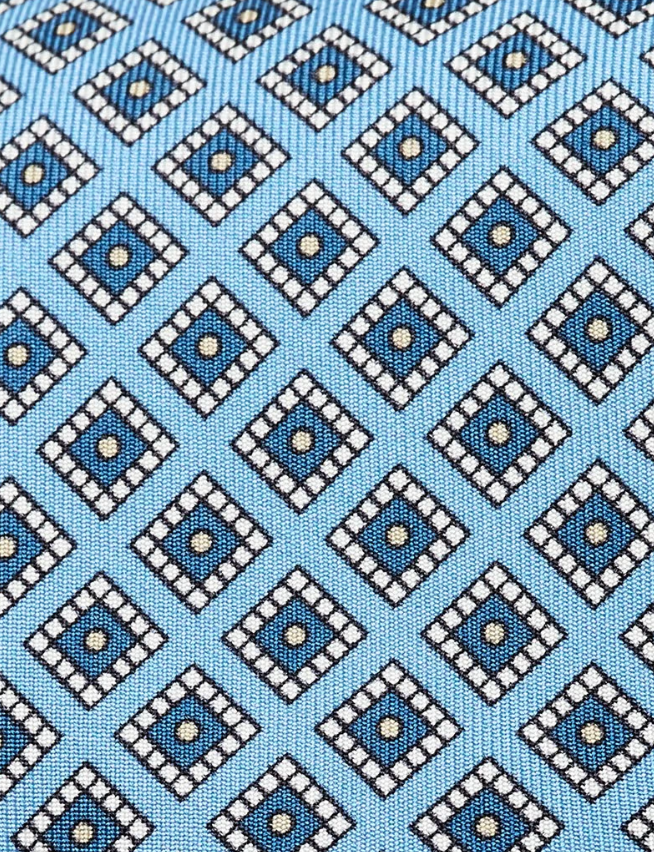 Hawes & Curtis Sky Blue Foulard 1913 Tie