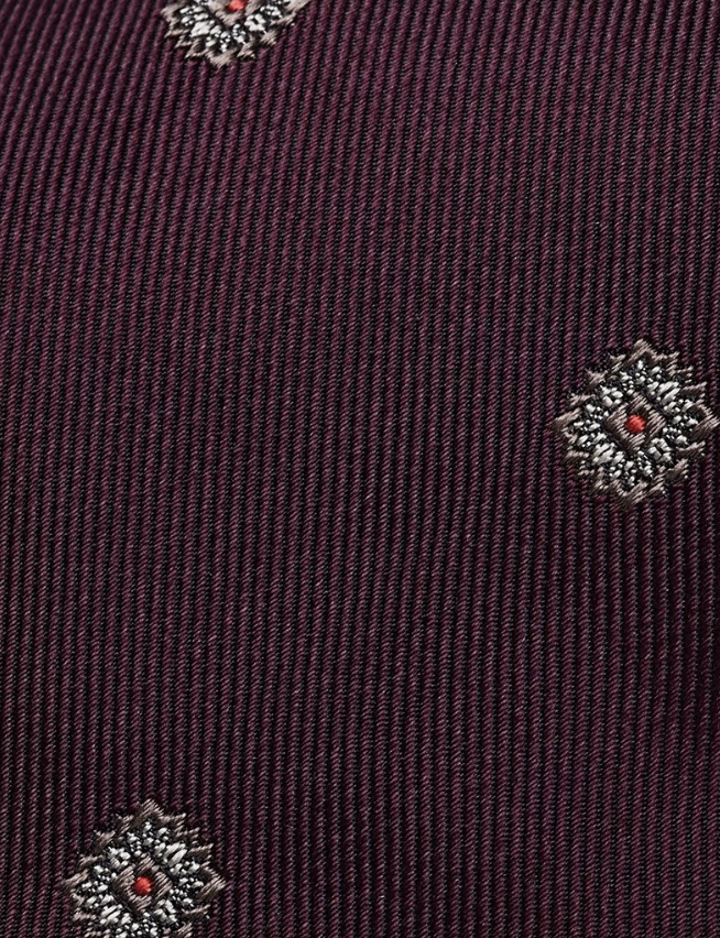 Hawes & Curtis Oxblood Red Medallion 1913 Tie
