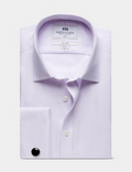 Hawes & Curtis Lilac & White Fine Stripe Non-Iron Shirt