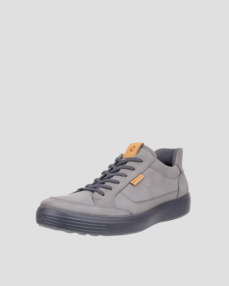 ECCO Soft 7 Men's Grey Nubuck Trainer
