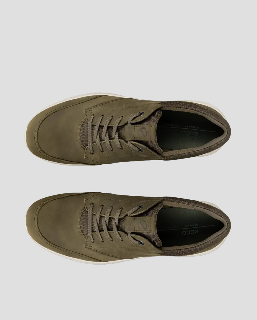 ECCO Irving Men's Green Nubuck Lace-Up Shoe