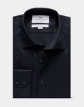Hawes & Curtis Slim Fit Black Fine Twill Non-Iron Shirt