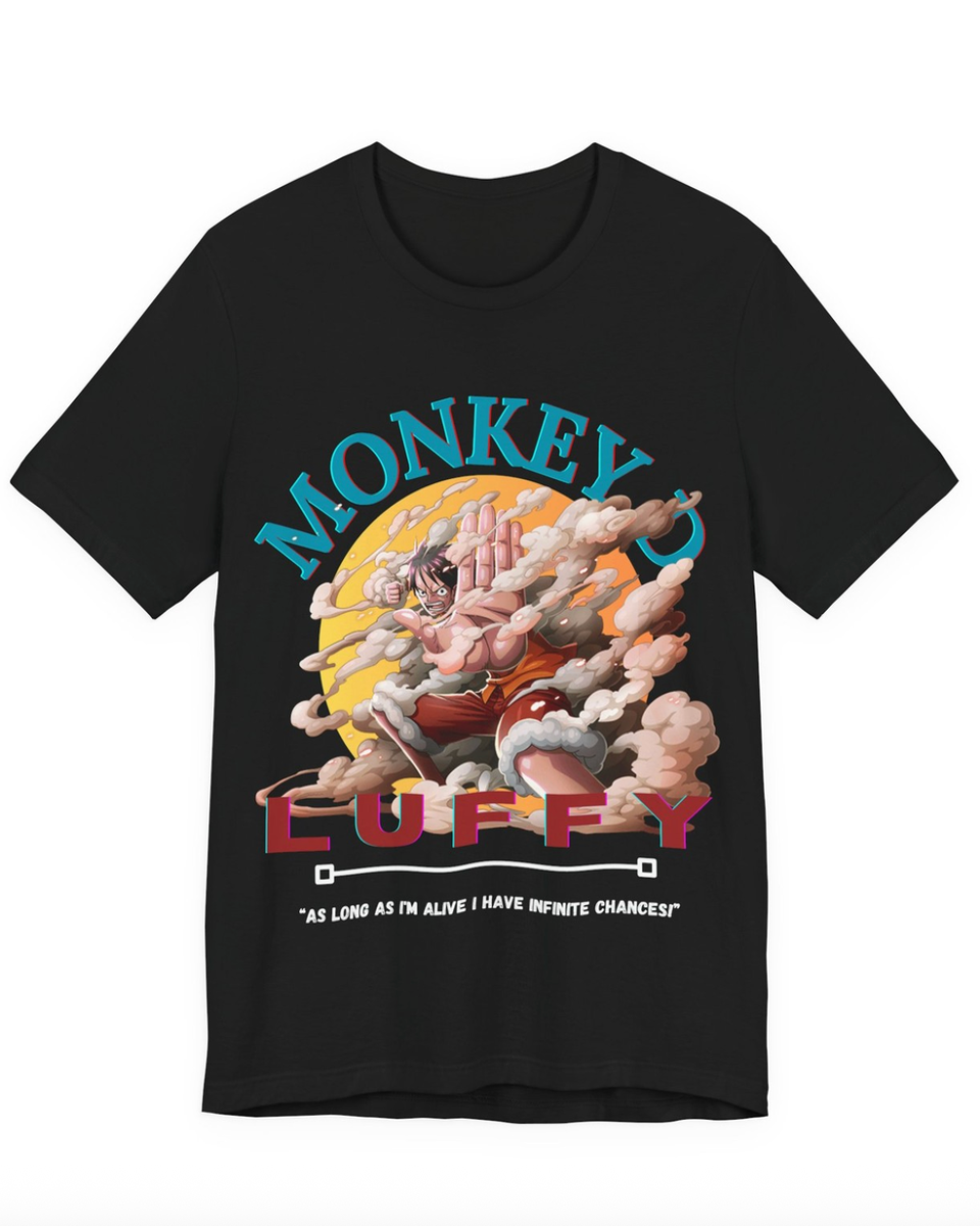 Teens Loft X Sugarcroft 
Monkey D. Luffy One Piece Print T-Shirt