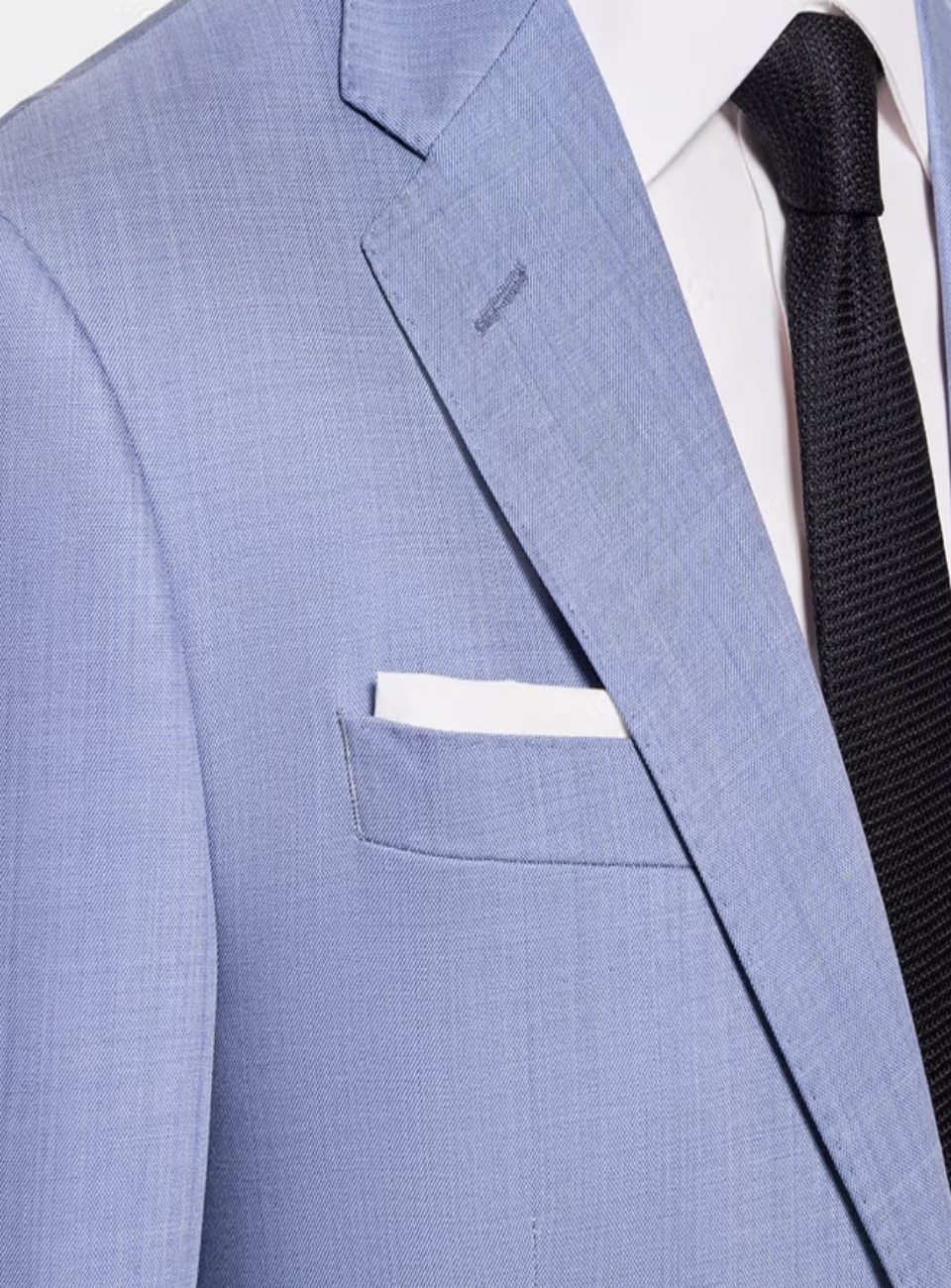 Hawes & Curtis Tailored Fit Light Blue Sharkskin 1913 Suit