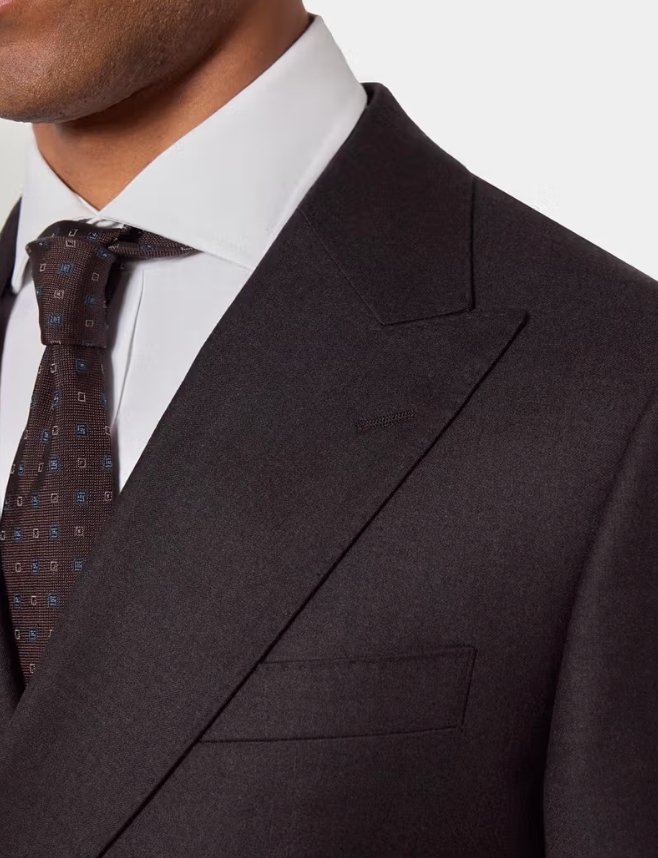 Hawes & Curtis Slim Fit Brown Suit