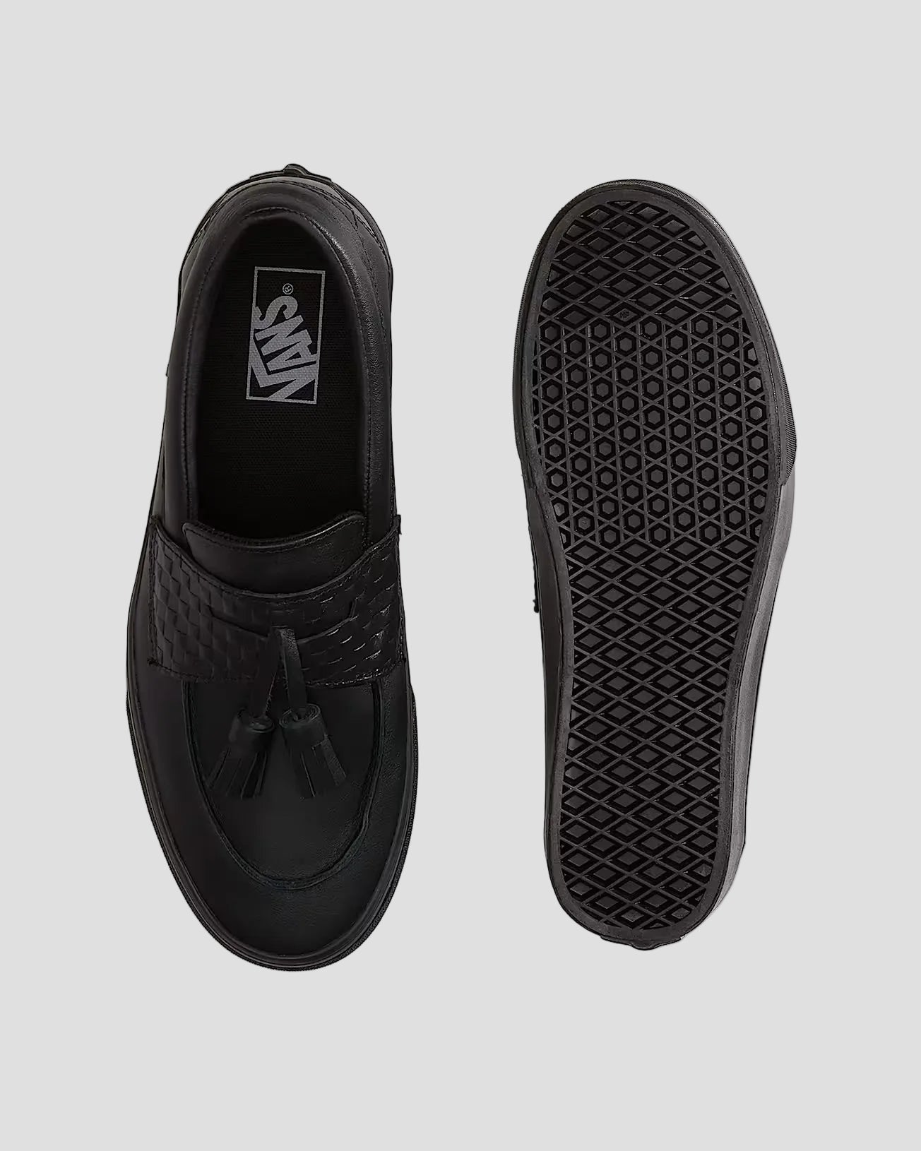 Vans Skate Loafer Leather Shoes - Black