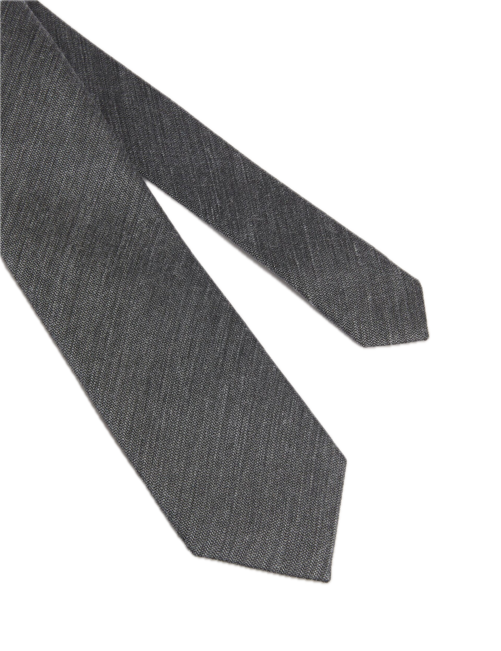 Ted Baker Heathered Weave Wool Silk Tie