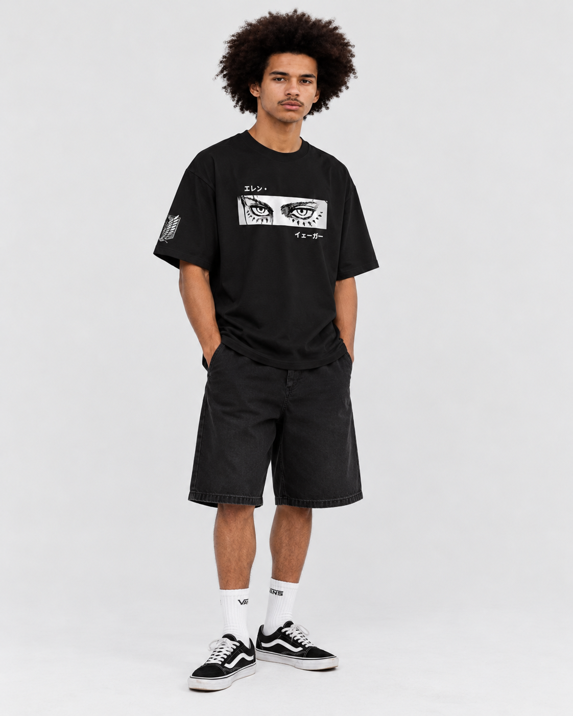Teens Loft X SugarCrofts Attack on Titan Eren Yeager Print T-Shirt