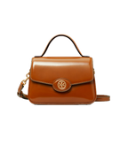 Tory Burch Small Robinson Spazzolato Top-Handle Bag