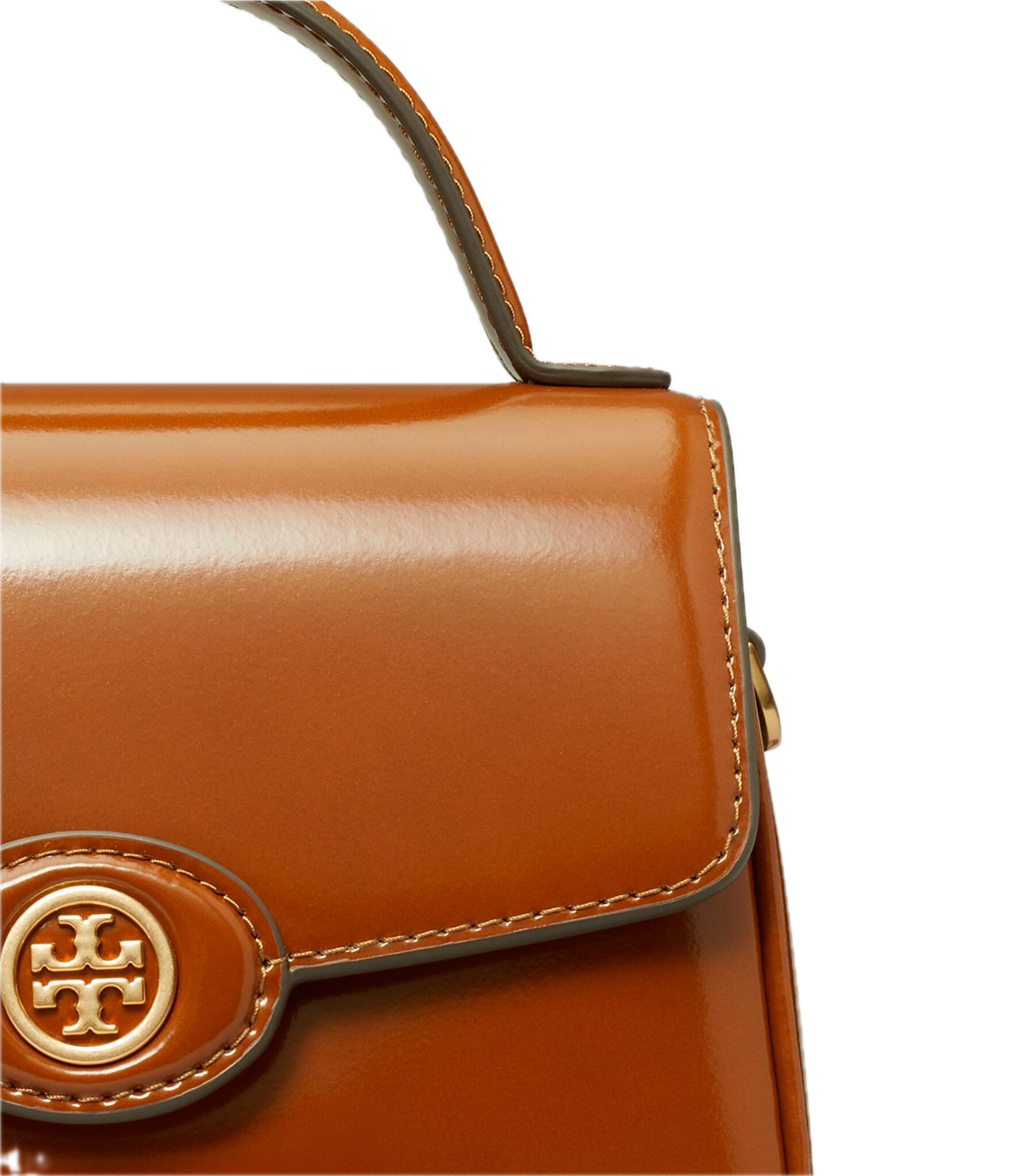 Tory Burch Small Robinson Spazzolato Top-Handle Bag