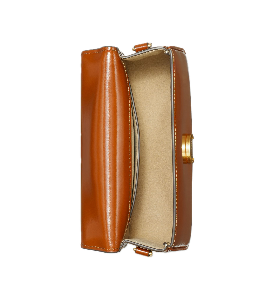 Tory Burch Small Robinson Spazzolato Top-Handle Bag