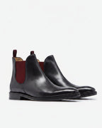 Oliver Sweeney Polished Leather Chelsea Boots – Black