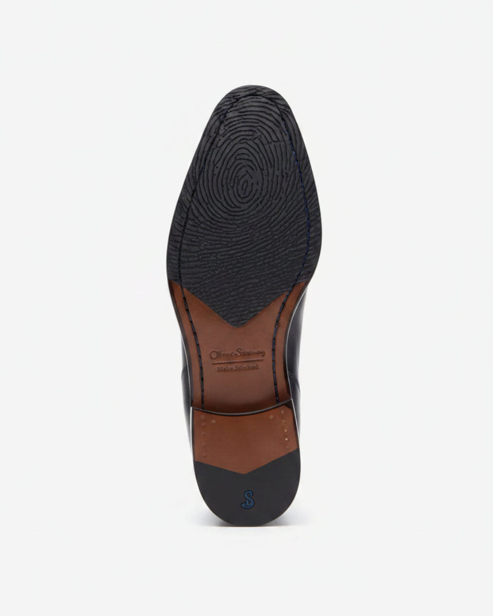Oliver Sweeney Polished Leather Chelsea Boots – Black