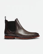 Oliver Sweeney Antiqued Leather Chelsea Boots – Dark Grey