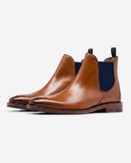 Oliver Sweeney Polished Leather Chelsea Boots – Tan