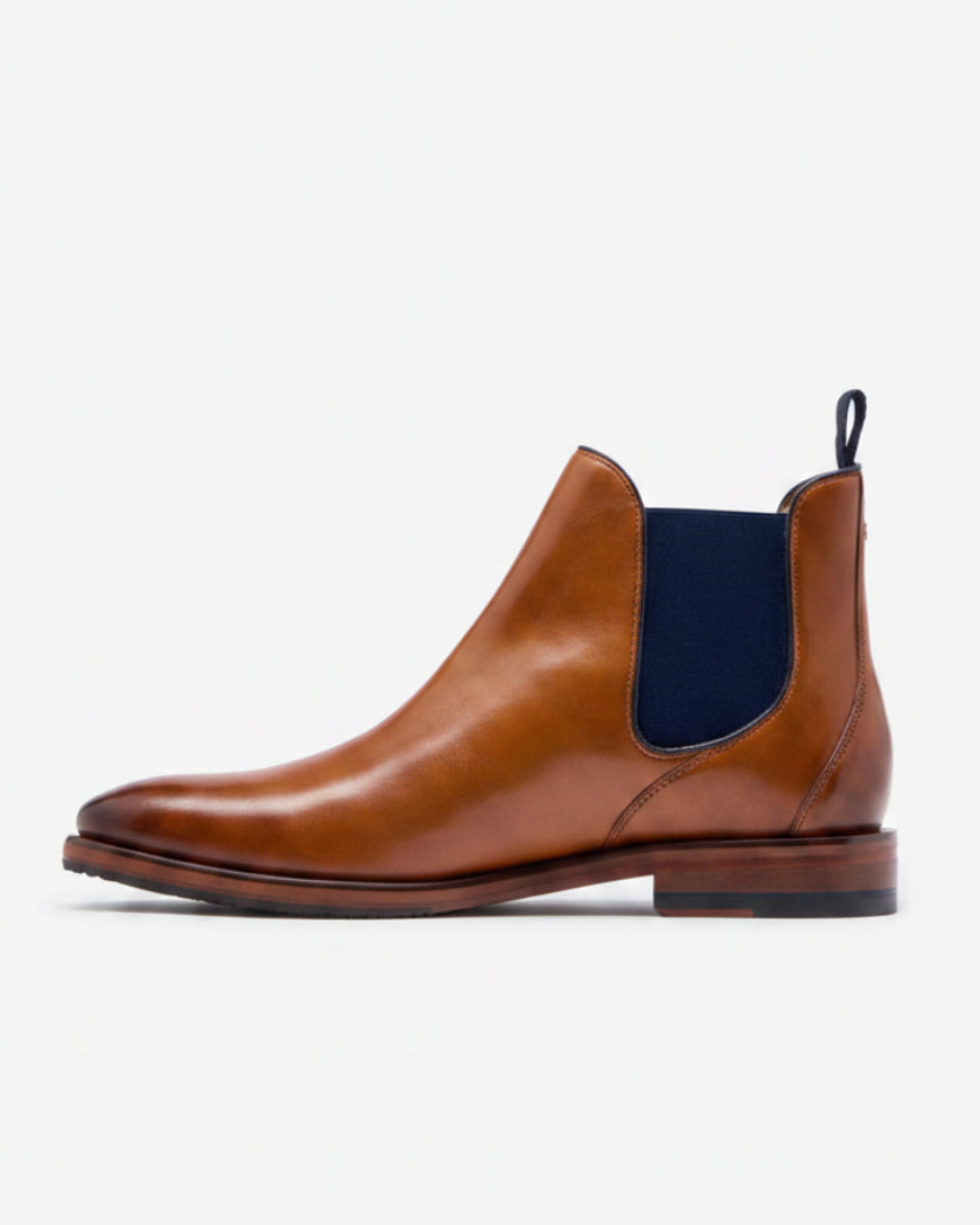 Oliver Sweeney Polished Leather Chelsea Boots – Tan