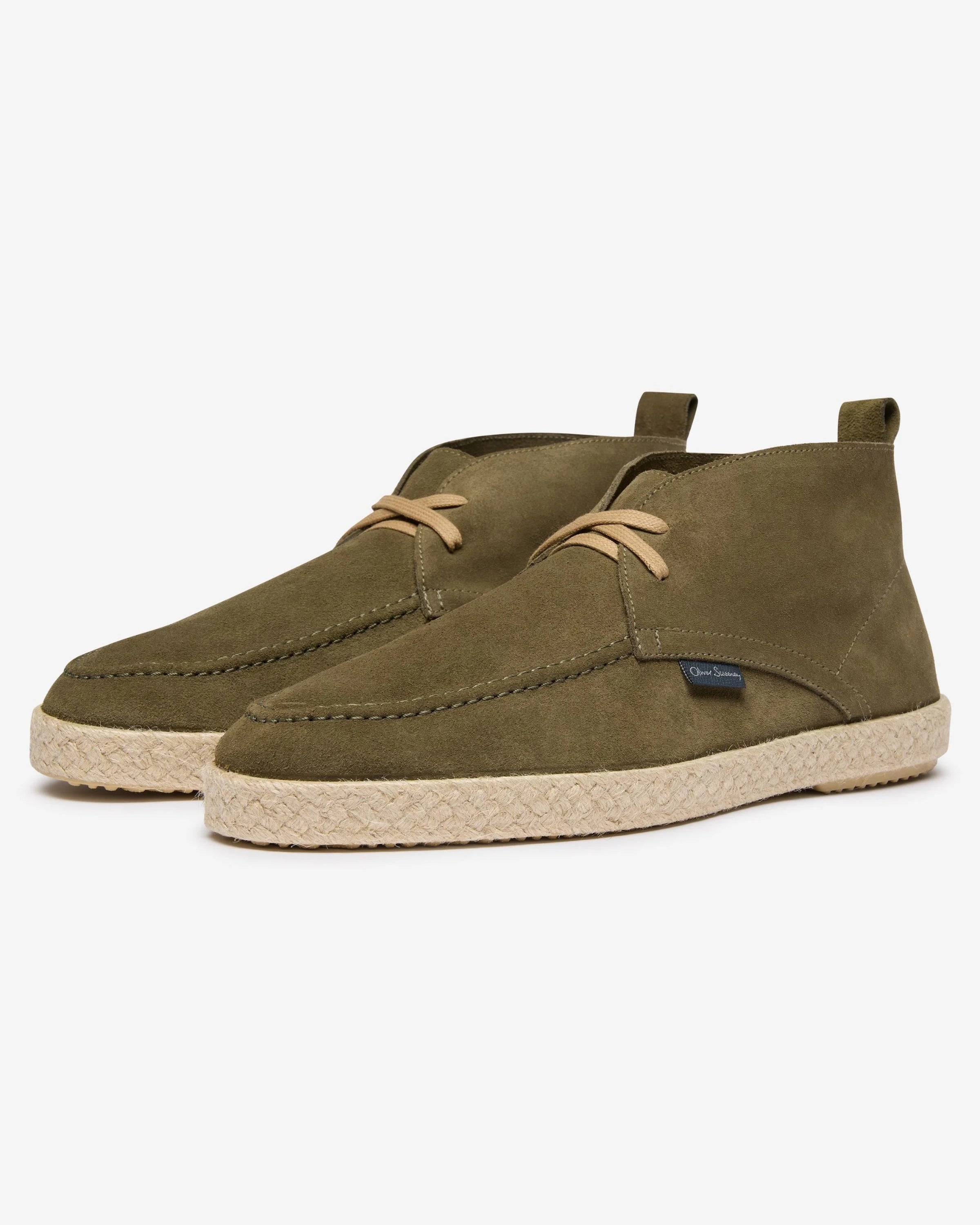 Oliver Sweeney Calf Suede Chukka Espadrilles