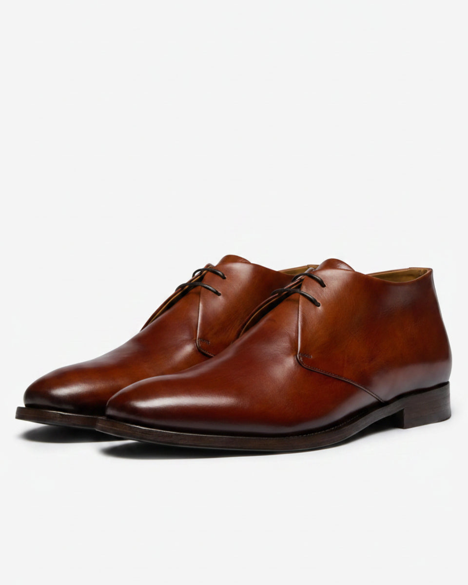 Oliver Sweeney Antiqued Calf Leather Chukka Boots