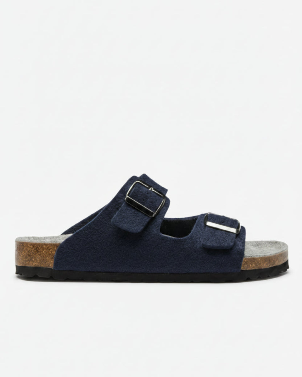 Oliver Sweeney Wool Felt Slippers – Navy