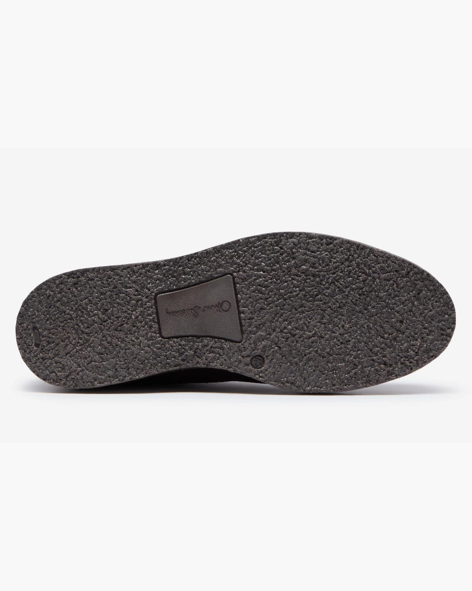 Oliver Sweeney Calf Suede Moccasin Boots – Chocolate