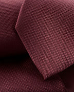 Charles Tyrwhitt Silk Textured Tie - Burgundy