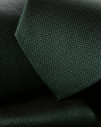Charles Tyrwhitt Silk Textured Tie - Dark Green