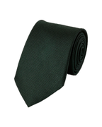 Charles Tyrwhitt Silk Textured Tie - Dark Green