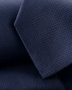 Charles Tyrwhitt Silk Textured Tie - Navy Blue