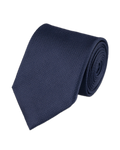 Charles Tyrwhitt Silk Textured Tie - Navy Blue