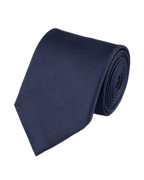 Charles Tyrwhitt Silk Textured Tie - Navy Blue