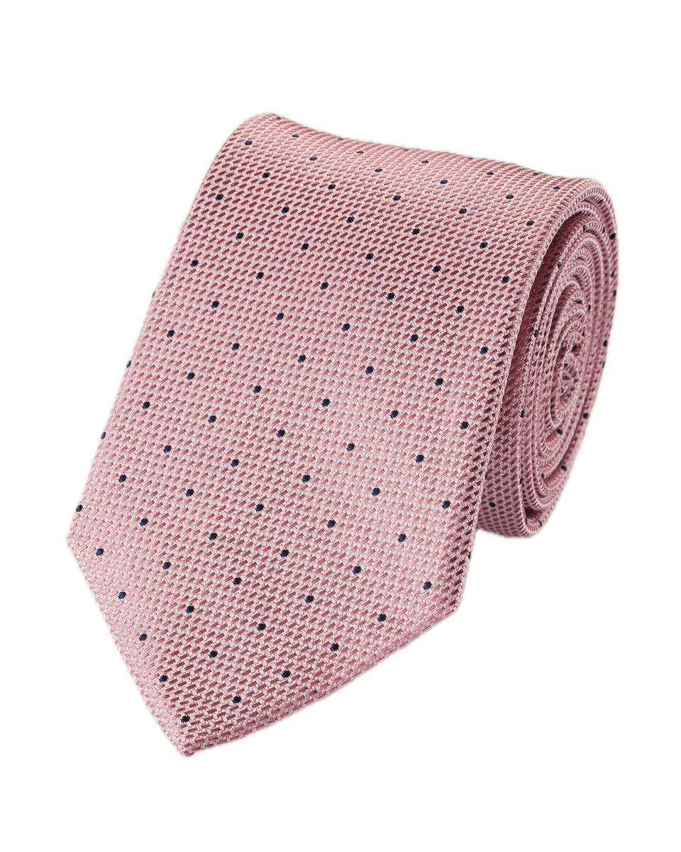 Charles Tyrwhitt Silk Spot Tie - Pink & Navy