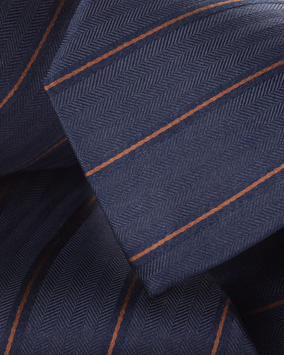 Charles Tyrwhitt Silk Stripe Tie - Royal Blue