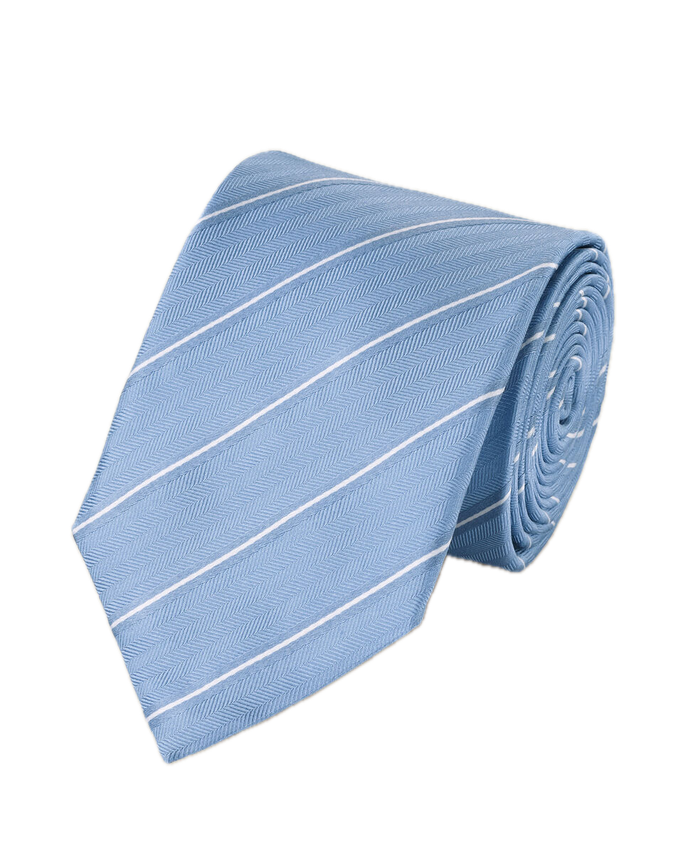 Charles Tyrwhitt Silk Stripe Tie - Sky Blue