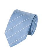 Charles Tyrwhitt Silk Stripe Tie - Sky Blue
