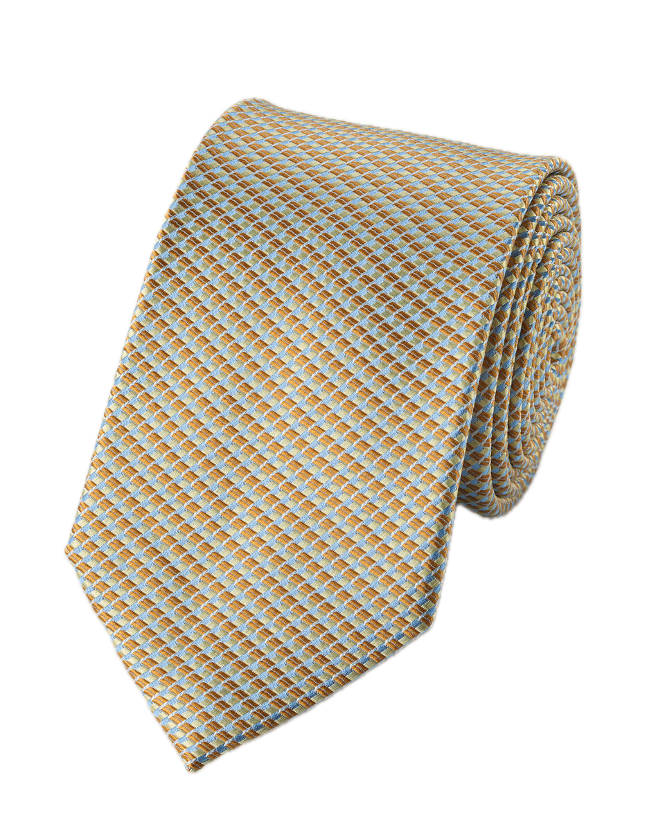 Charles Tyrwhitt Silk Tie - Gold and Blue