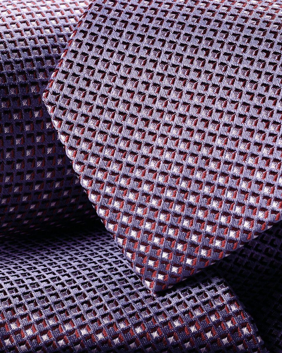Charles Tyrwhitt Silk Tie - Lilac & Pink